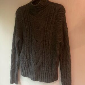 360 Sweater Women’s Turtleneck - Charcoal